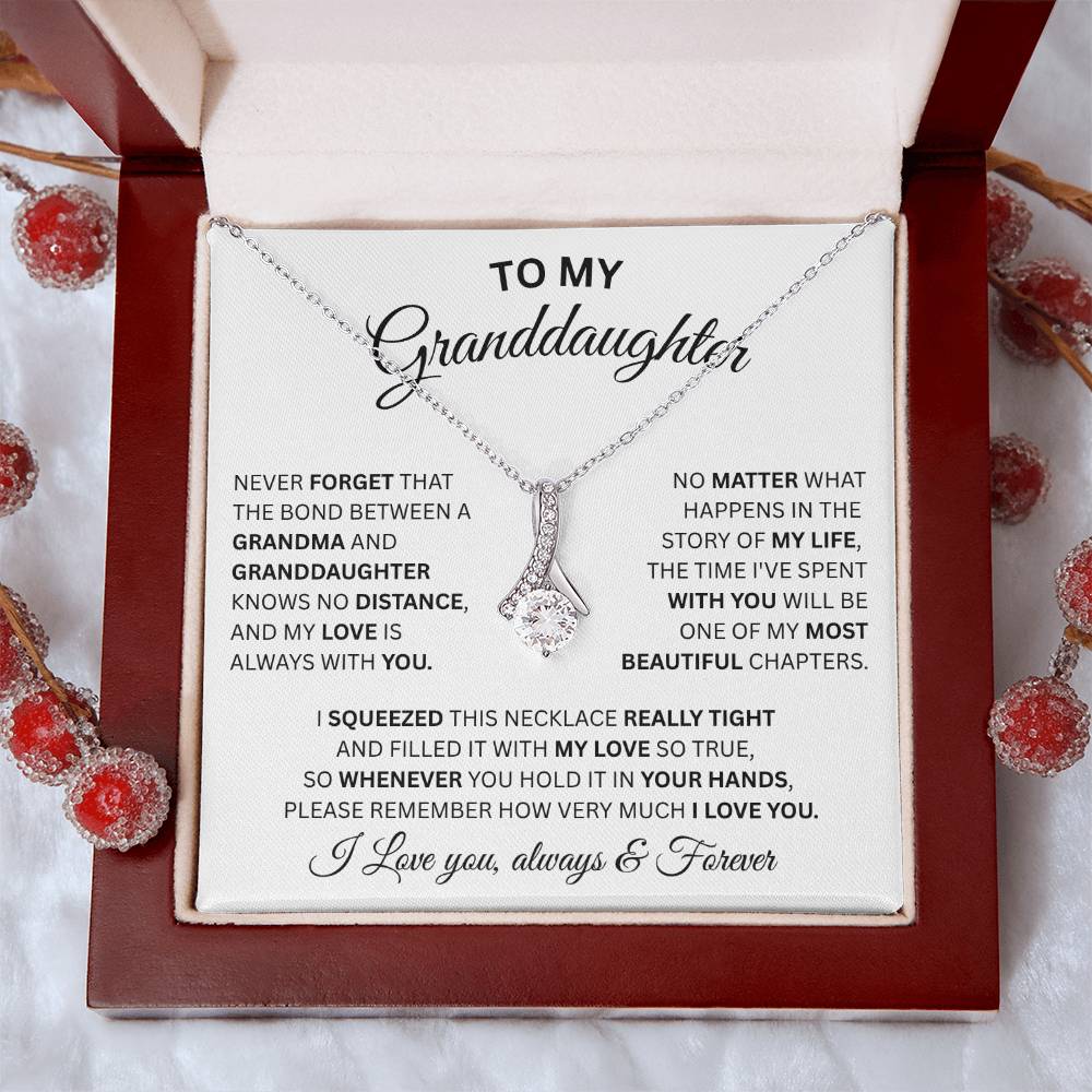 To My Granddaughter-Alluring Beauty Necklace
