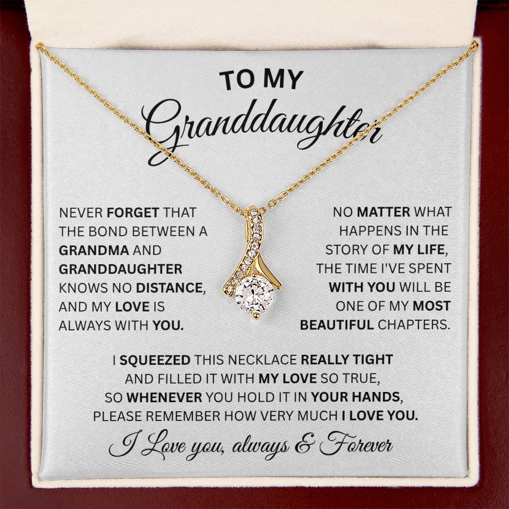 To My Granddaughter-Alluring Beauty Necklace