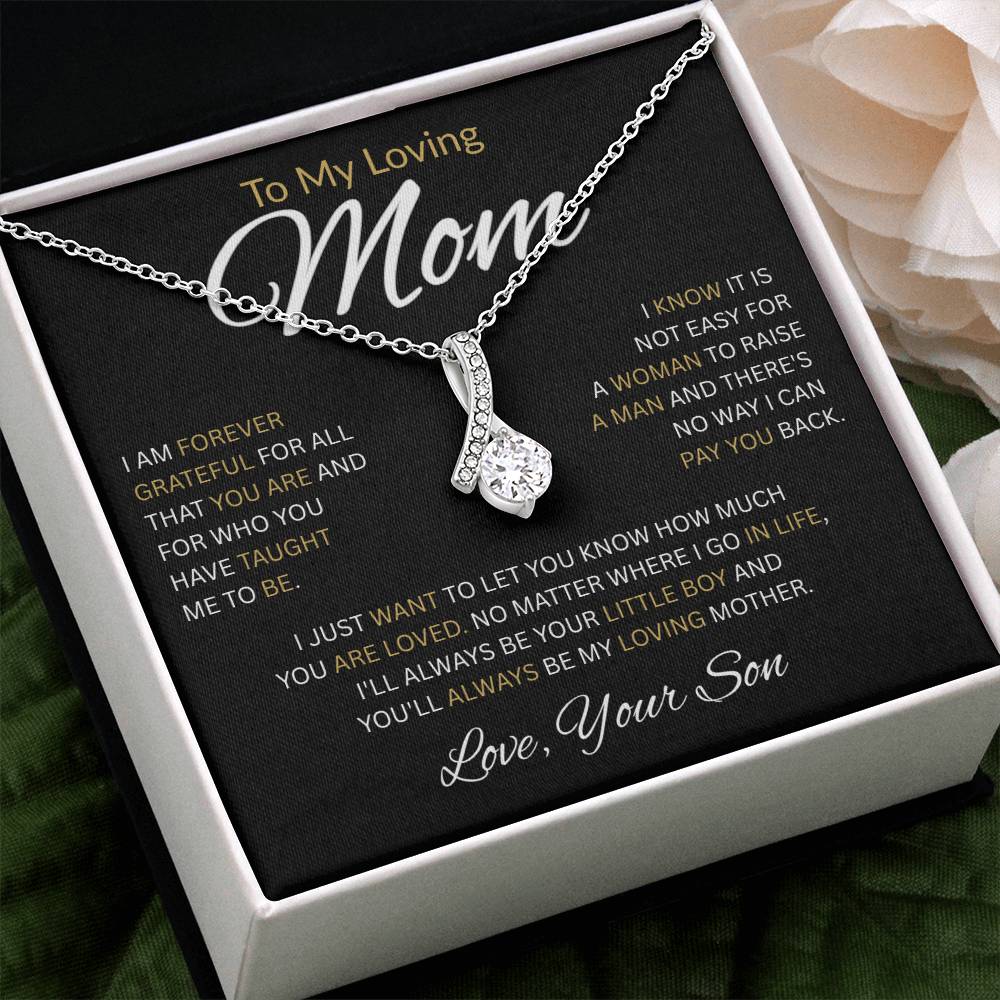 To My Loving Mom-Alluring Beauty Necklace