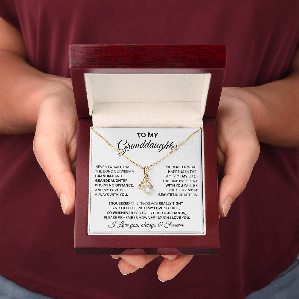 To My Granddaughter-Alluring Beauty Necklace