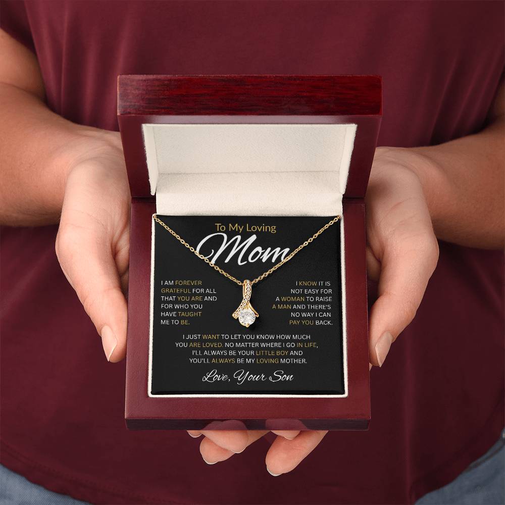To My Loving Mom-Alluring Beauty Necklace