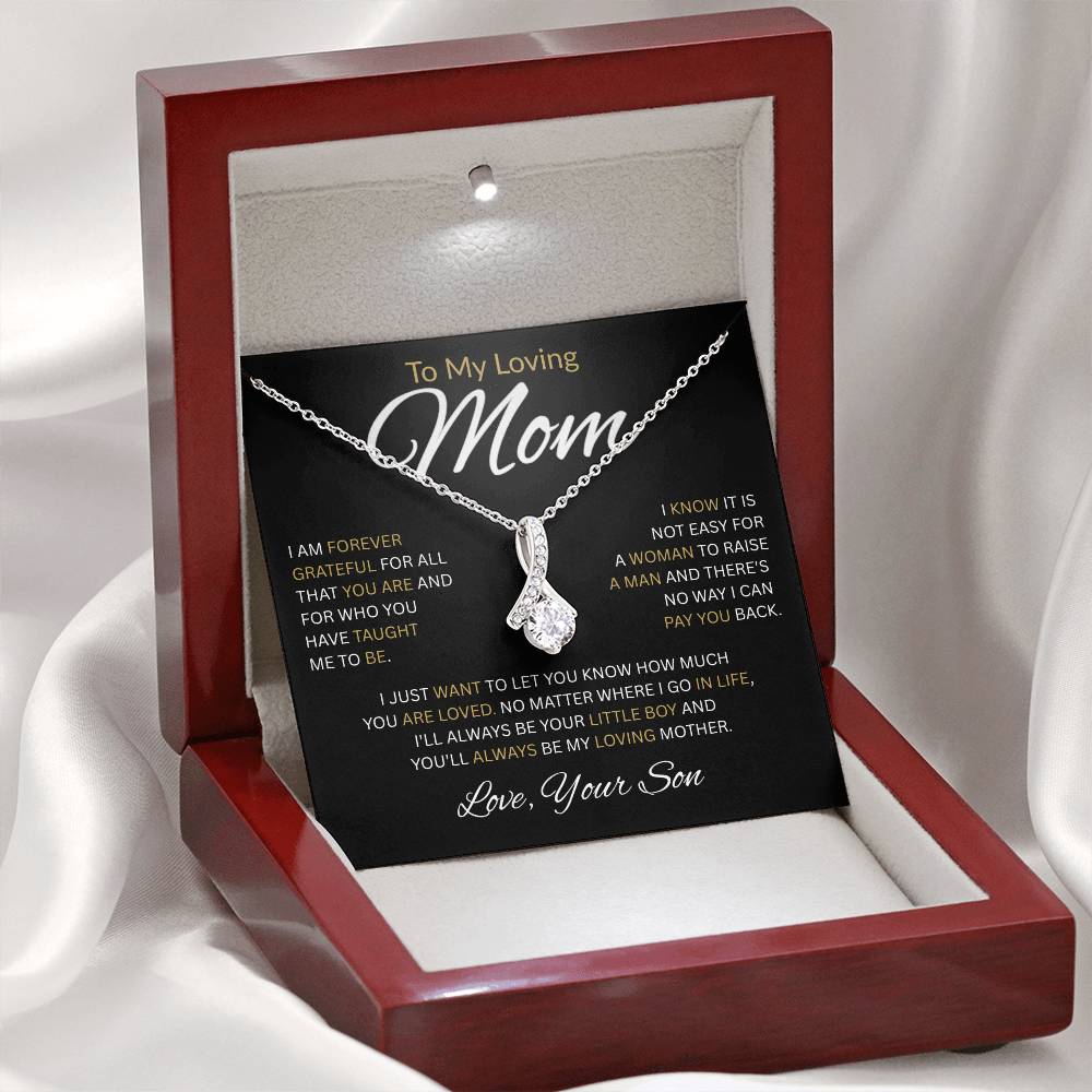 To My Loving Mom-Alluring Beauty Necklace