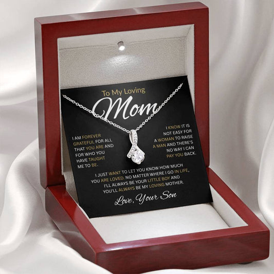 To My Loving Mom-Alluring Beauty Necklace