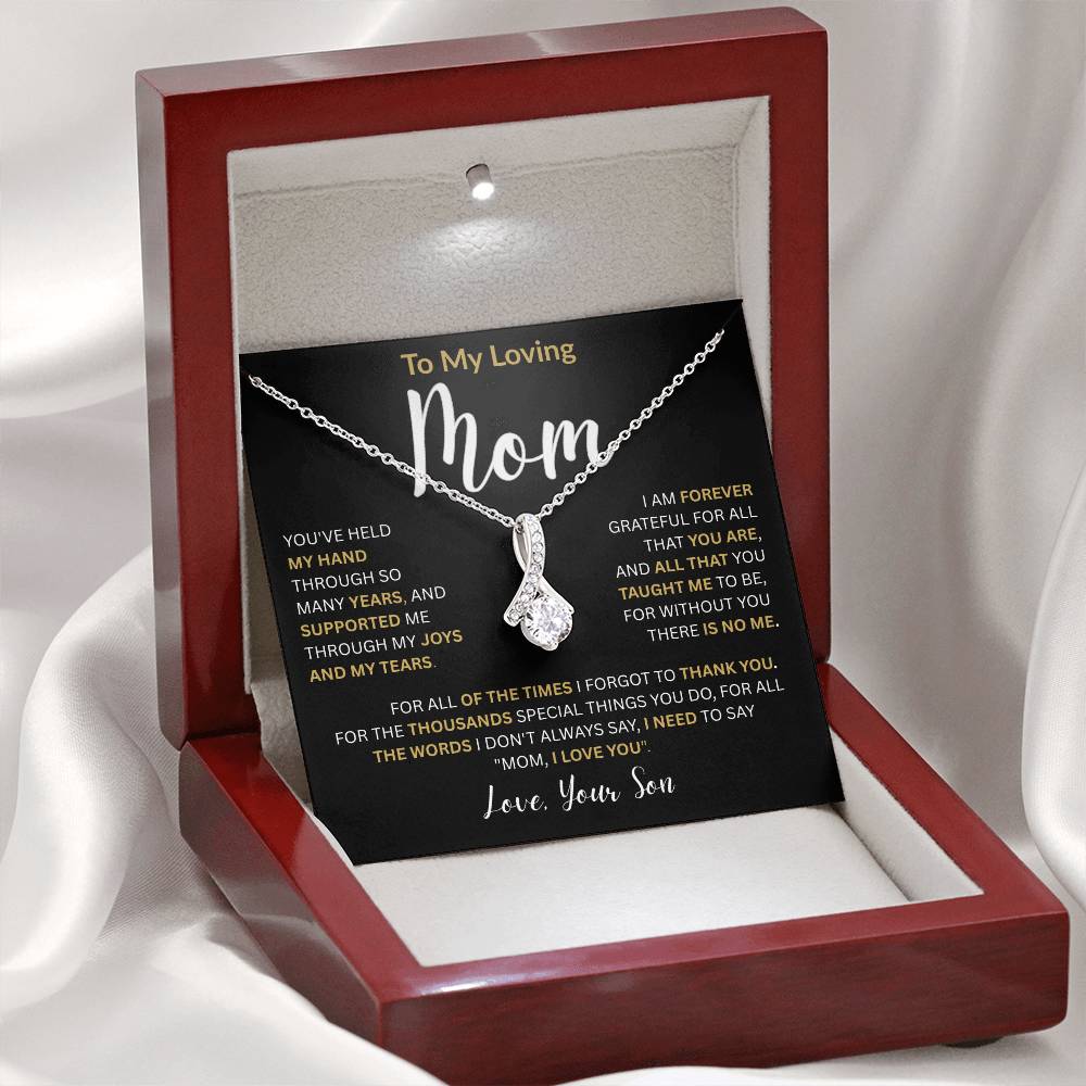 To My Loving Mom-Alluring Beauty Necklace