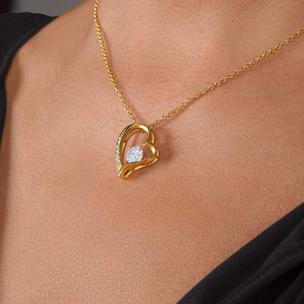 To My Beautiful Granddaughter-Forever Love Necklace