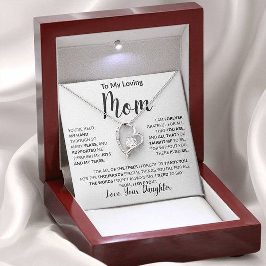 To My Loving Mom-Forever Love Necklace