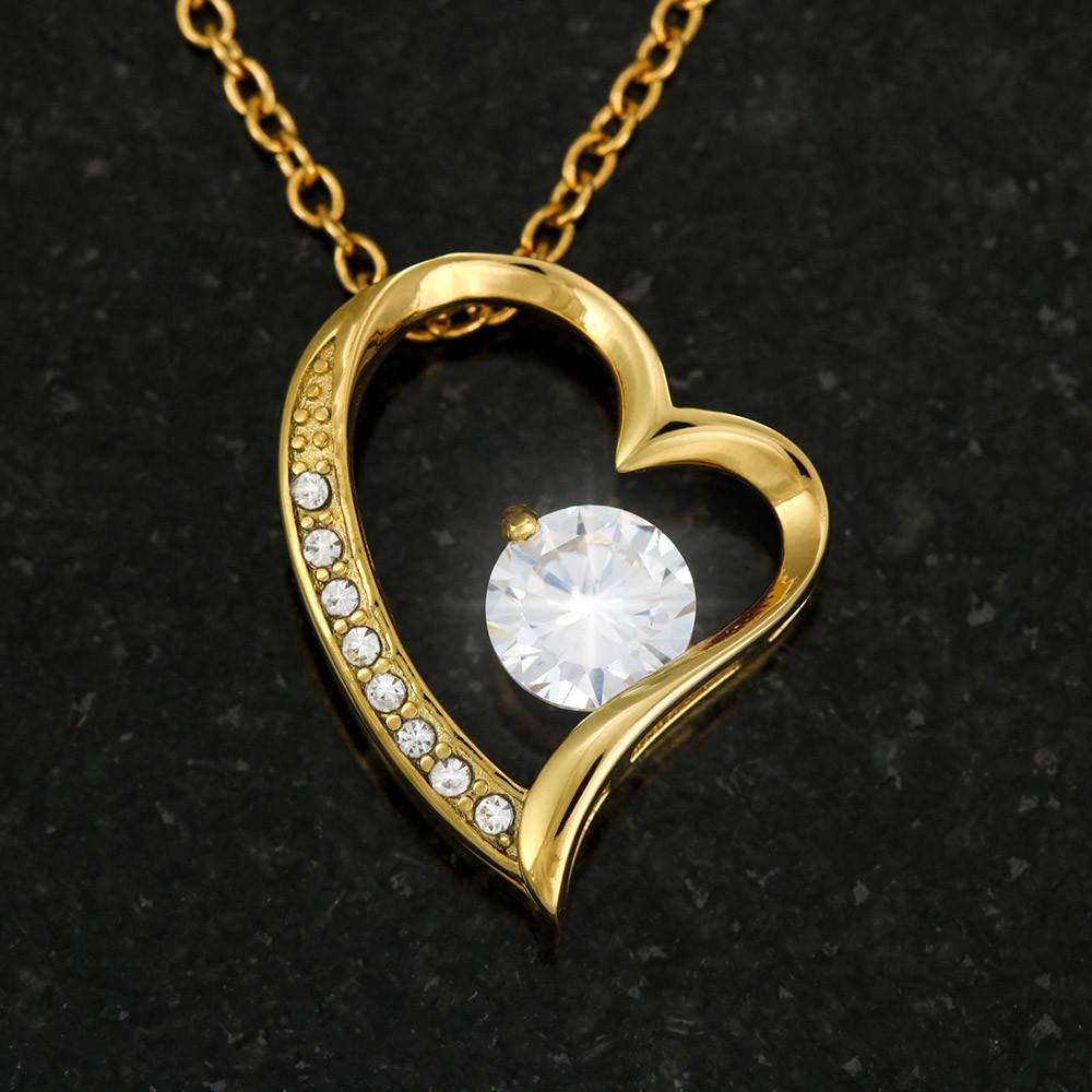 To My Beautiful Granddaughter-Forever Love Necklace