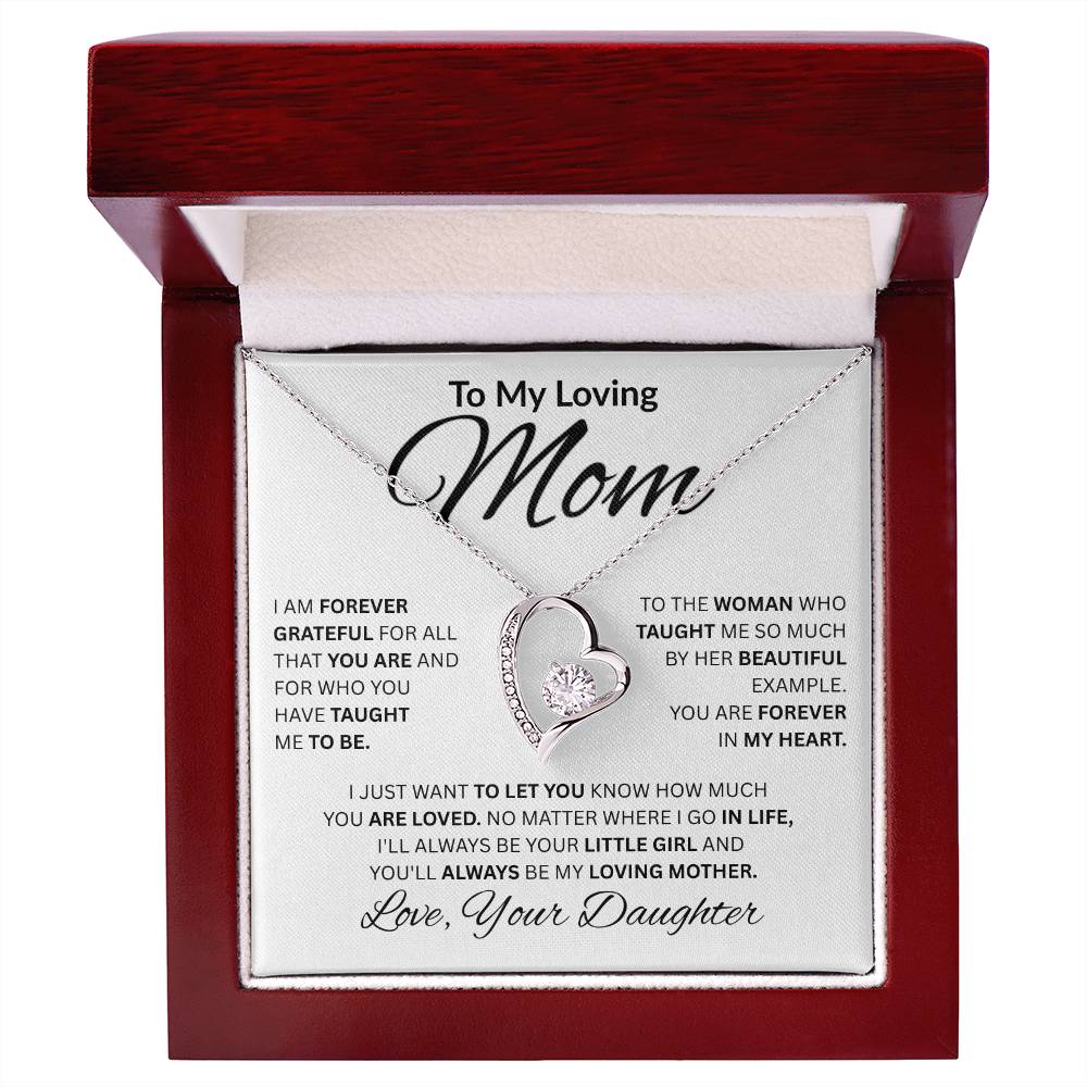 To My Loving Mom-Forever Love Necklace