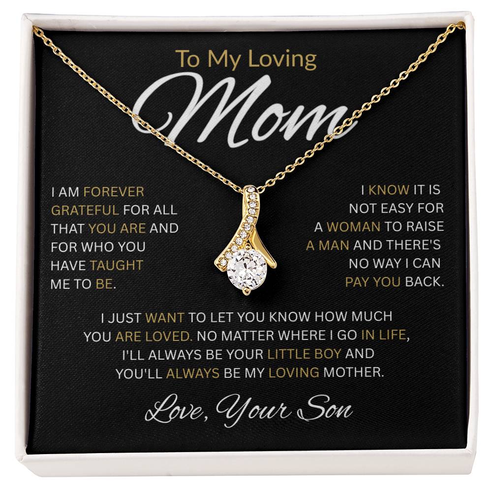 To My Loving Mom-Alluring Beauty Necklace