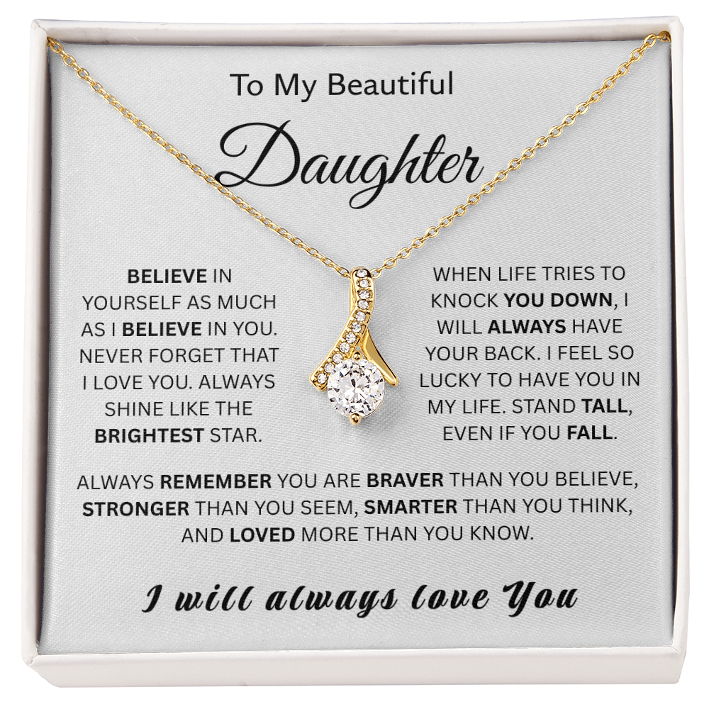 For My Wonderful Daughter-Alluring Beauty Necklace