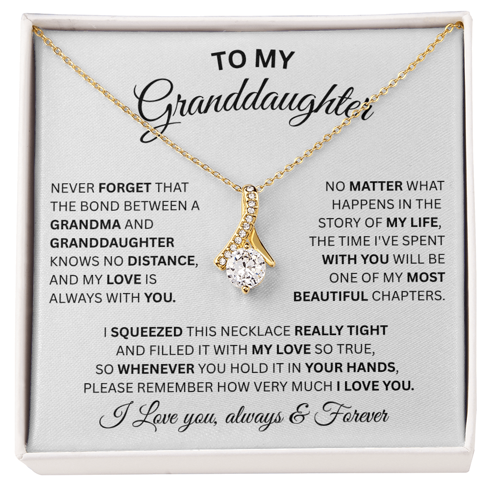 To My Granddaughter-Alluring Beauty Necklace