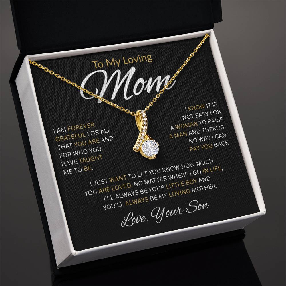 To My Loving Mom-Alluring Beauty Necklace