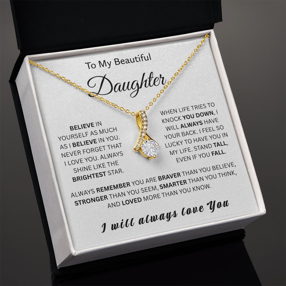 For My Wonderful Daughter-Alluring Beauty Necklace