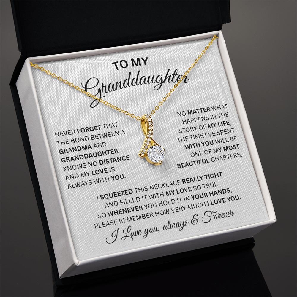 To My Granddaughter-Alluring Beauty Necklace