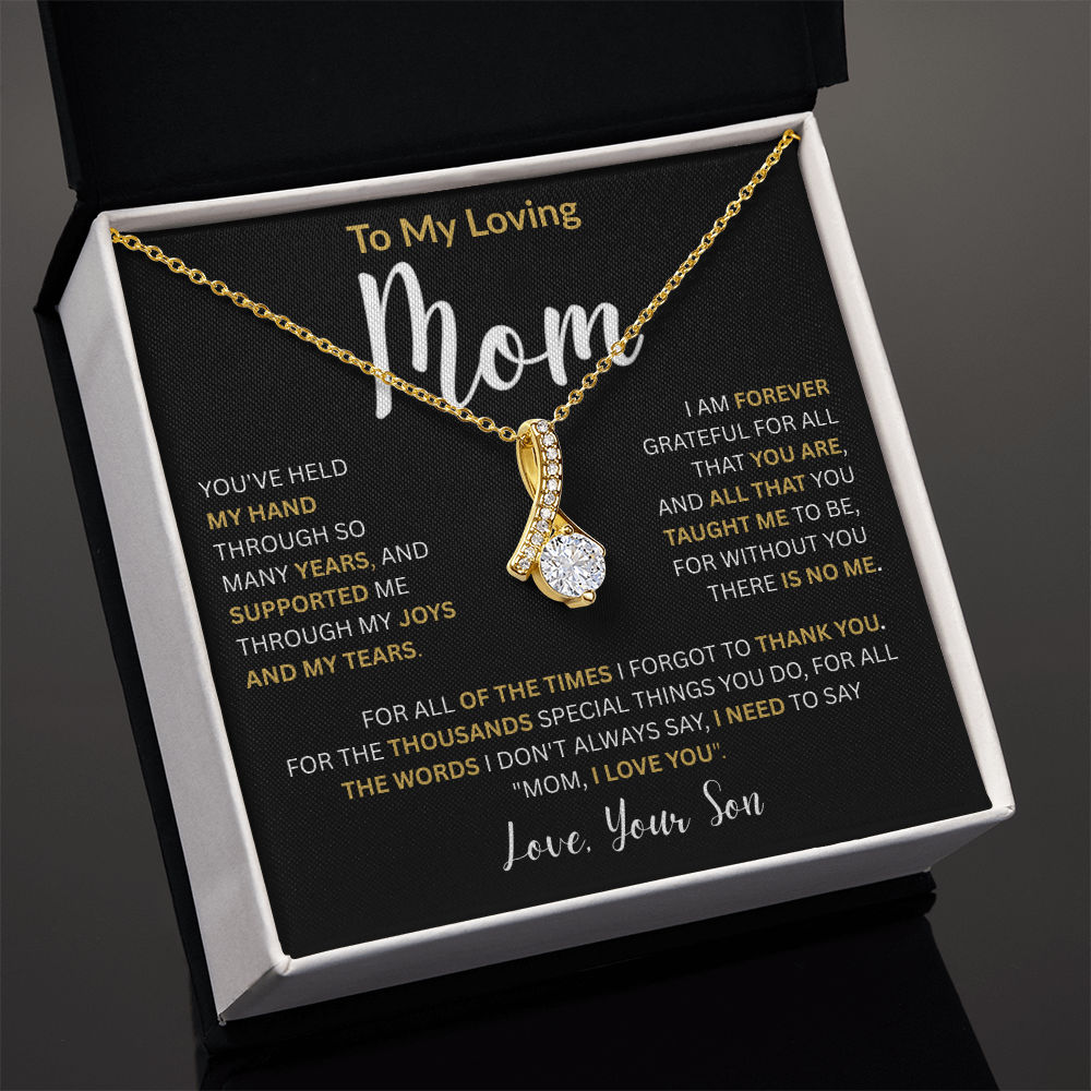 To My Loving Mom-Alluring Beauty Necklace
