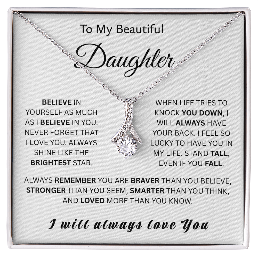 For My Wonderful Daughter-Alluring Beauty Necklace