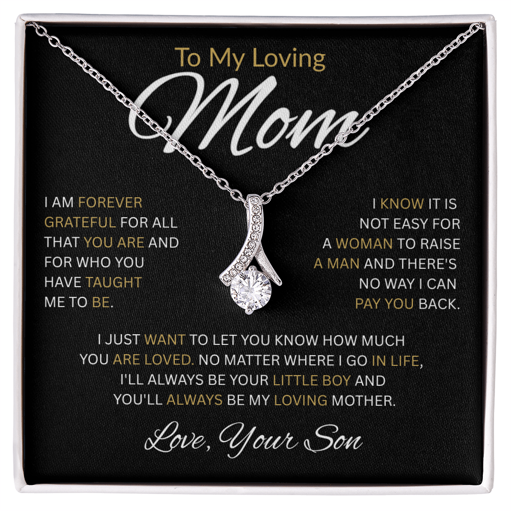 To My Loving Mom-Alluring Beauty Necklace