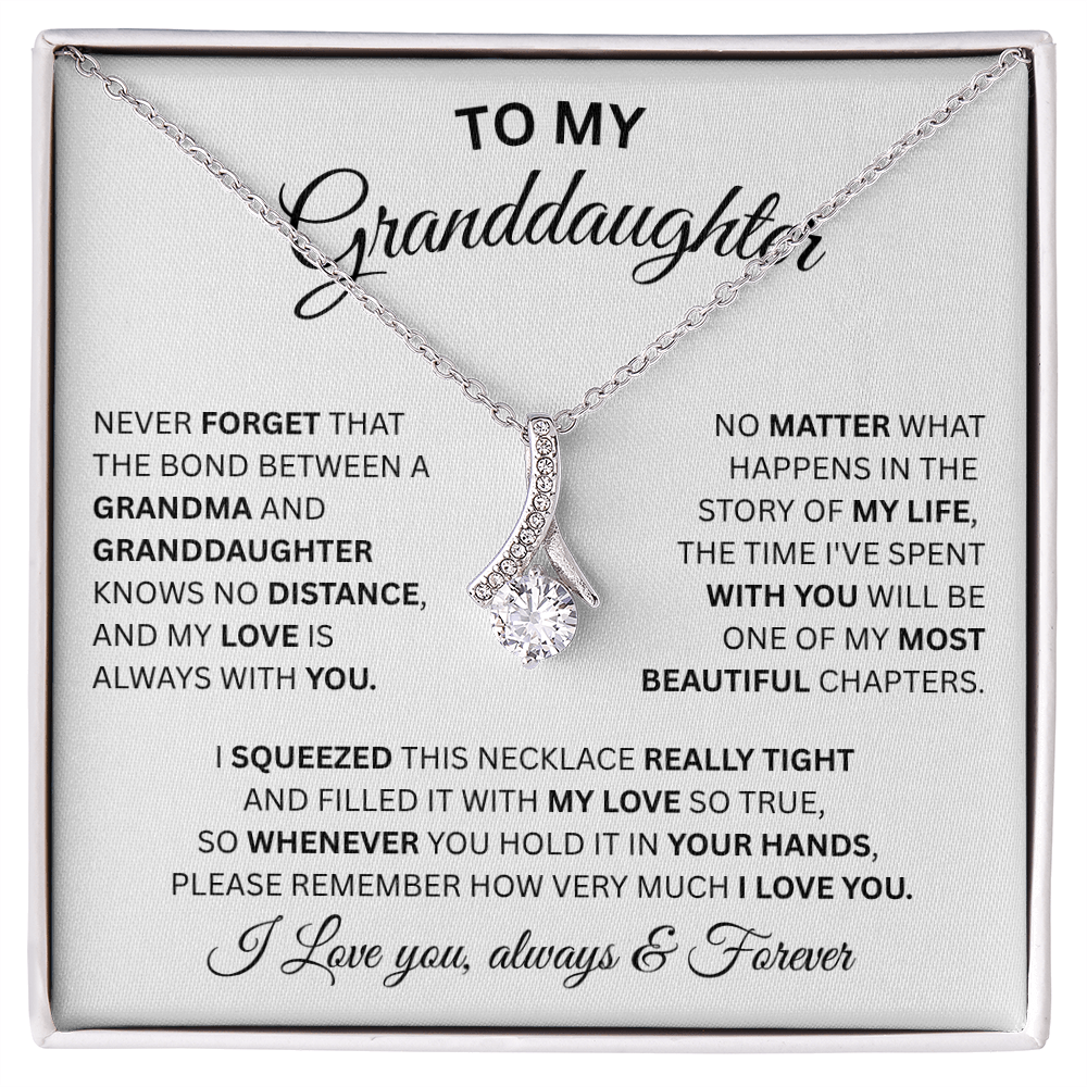 To My Granddaughter-Alluring Beauty Necklace
