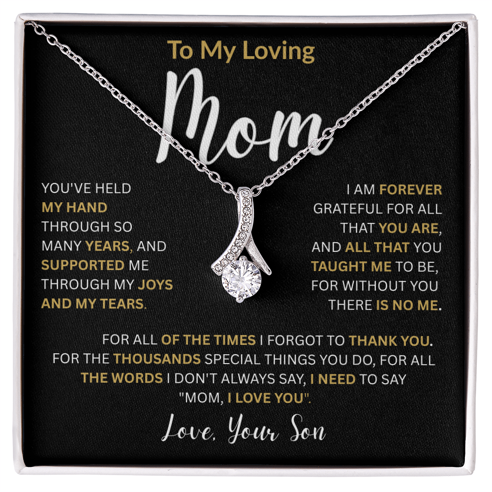 To My Loving Mom-Alluring Beauty Necklace