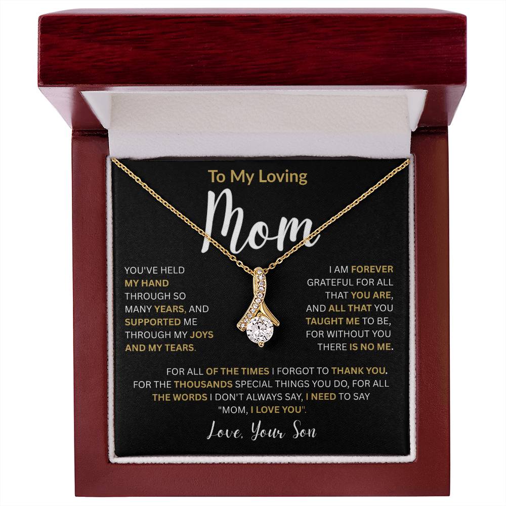 To My Loving Mom-Alluring Beauty Necklace