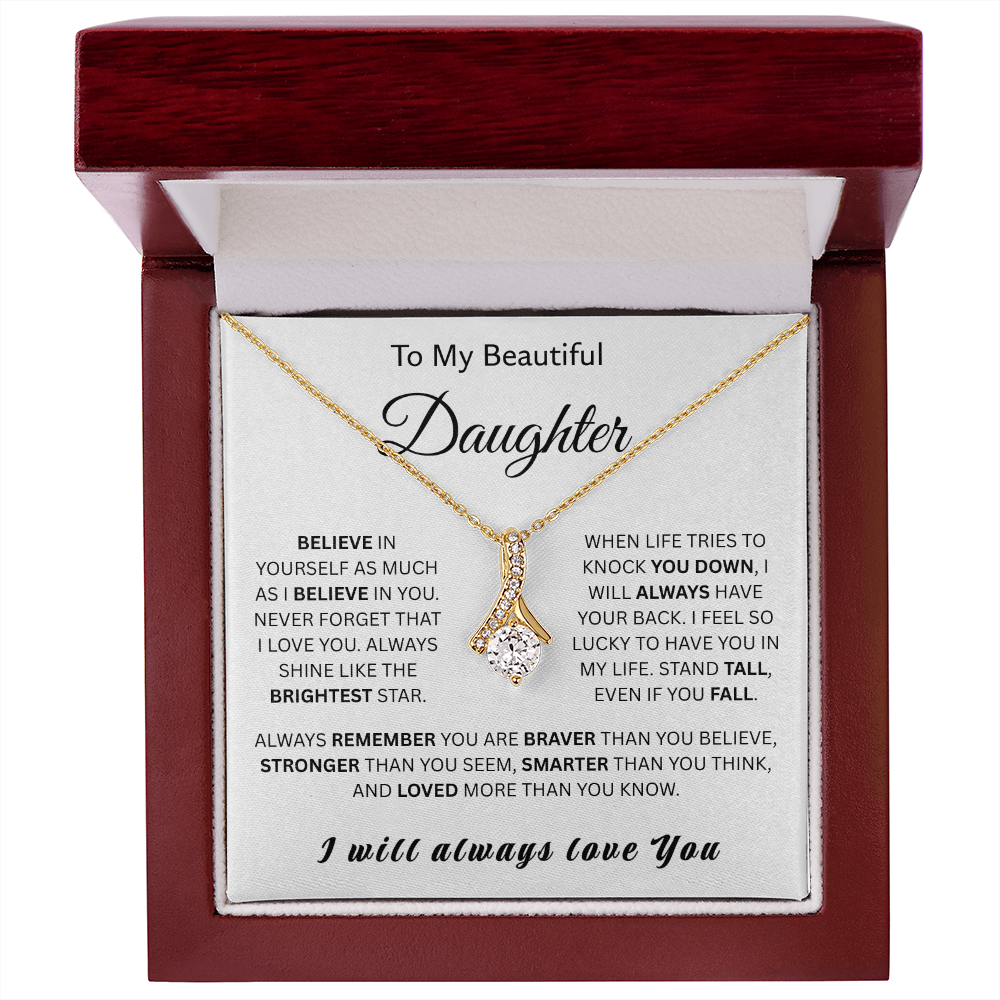 For My Wonderful Daughter-Alluring Beauty Necklace