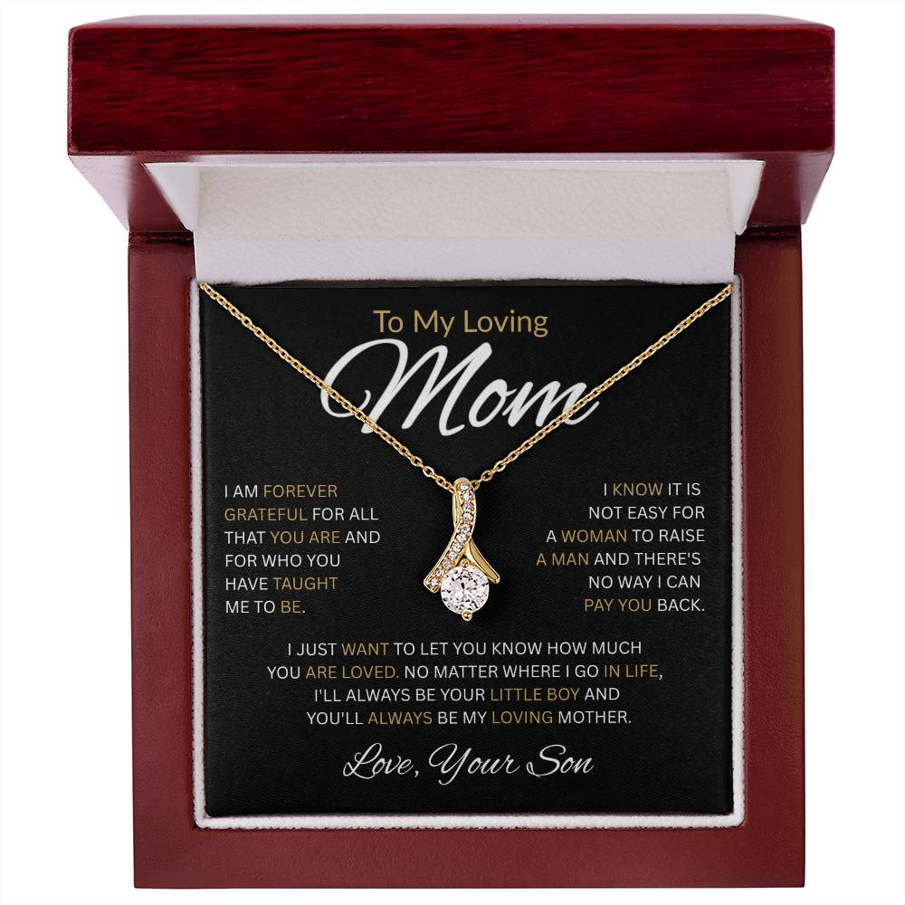 To My Loving Mom-Alluring Beauty Necklace