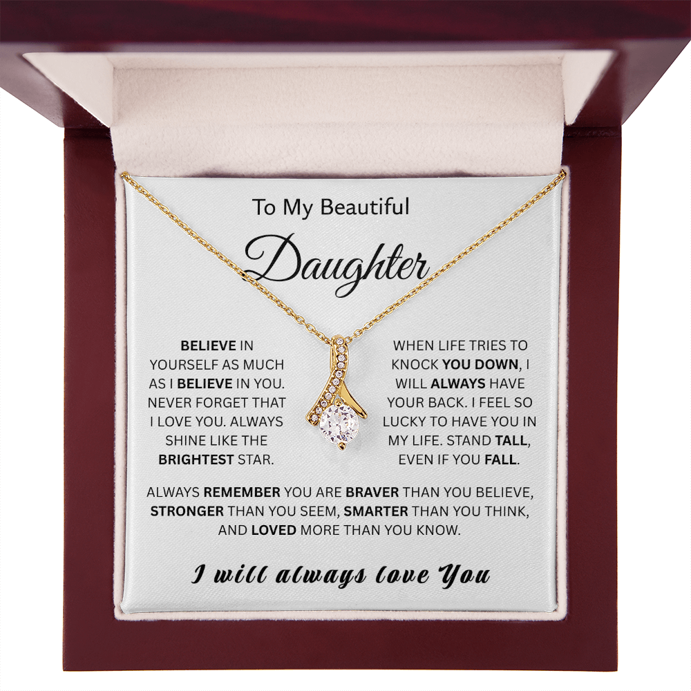 For My Wonderful Daughter-Alluring Beauty Necklace