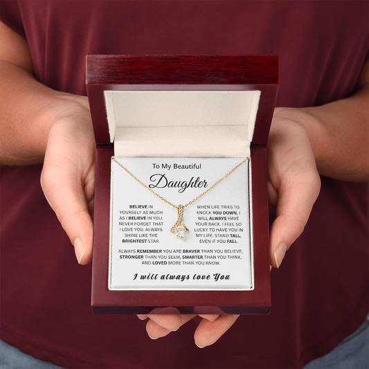 For My Wonderful Daughter-Alluring Beauty Necklace