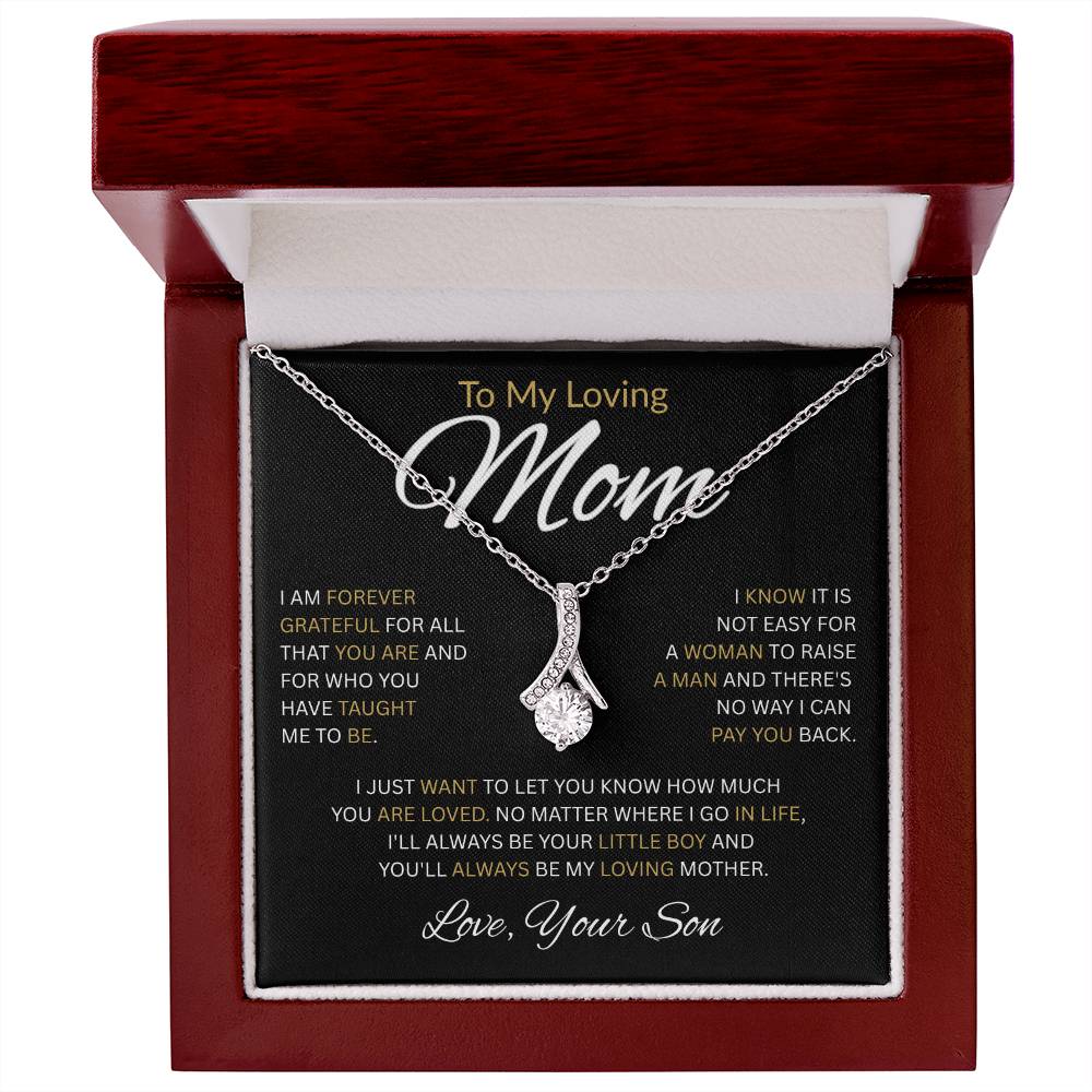 To My Loving Mom-Alluring Beauty Necklace