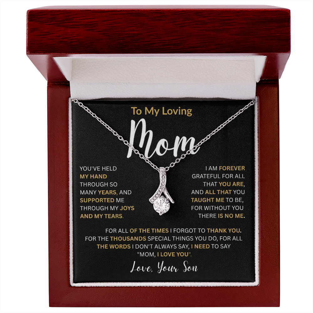 To My Loving Mom-Alluring Beauty Necklace