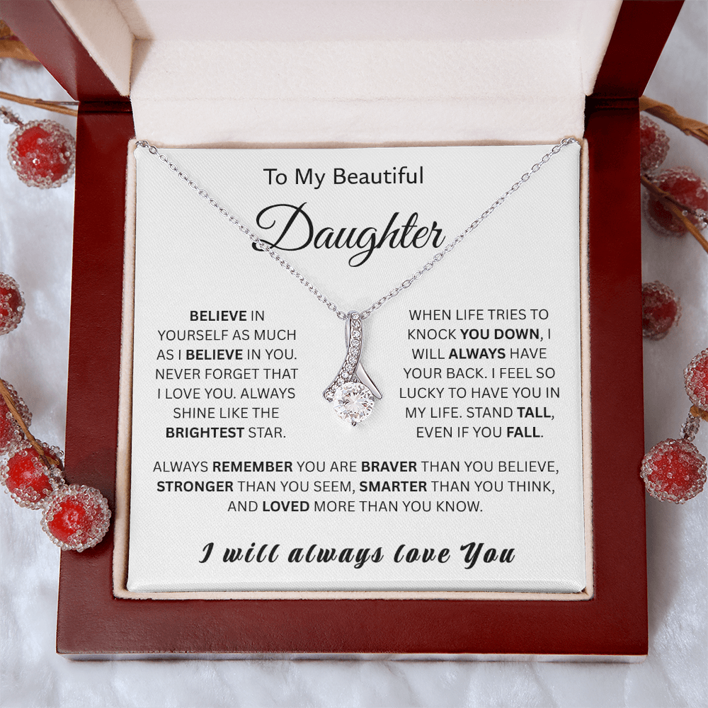 For My Wonderful Daughter-Alluring Beauty Necklace